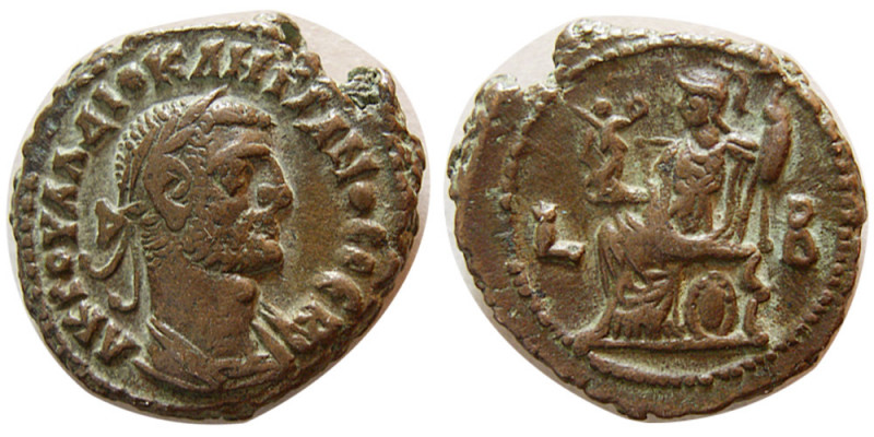 EGYPT, Alexandria. Diocletian. 284-305 AD. Billon Tetradrachm (8.14 gm; 22 mm). ...