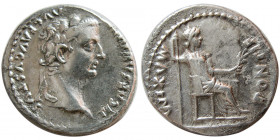 ROMAN EMPIRE. Tiberius. 14-37 AD. AR Denarius "Tribute Penny".