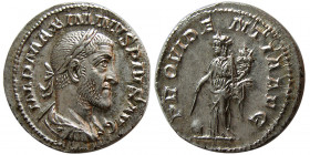 ROMAN EMPIRE. Maximinus I Thrax; 235-238 AD. AR Denarius.