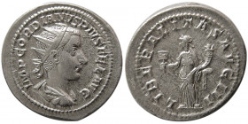 ROMAN EMPIRE. Gordian III. 238-244 AD. AR Heavy Antoninianus.