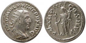 ROMAN EMPIRE. Philip I. 242-249 AD. AR Antoninianus.