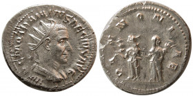 ROMAN EMPIRE. Trajan Decius. 249-251 AD. AR Antoninianus.