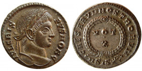 ROMAN EMPIRE. Cripus as a Caesar, 317-326 AD. Æ Silvered Follis.