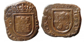 SPAIN, Philip IV. 1621-1665. Æ  8 Maravedis. Madrid, dated 1621.