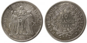 FRANCE. Republic. AR 10 Francs, dated 1968.