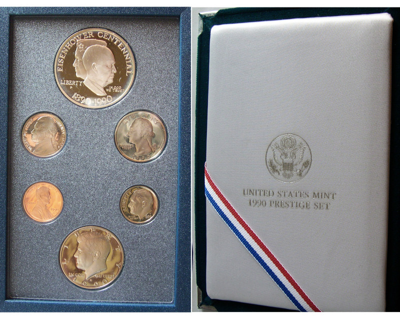 UNITED STATES MINT. 1990 Prestige Set in original presentaion case.