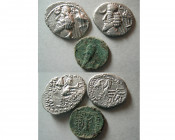 Group Lot of 3 Ancient Parthian Coins.