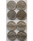 Group Lot of 4 United States. Buffalo Nickels. Different dates.