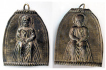 ANTIQUE RELIGIOUS Silver Placque. Ca. 18th century AD.