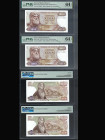 GREECE, Bank of Greece. Pair of 1000 Drachmai Bank Notes. Pick # 198b.