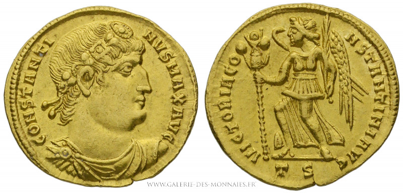 CONSTANTIN Ier Le Grand (306-337), Solidus frappé à Thessalonique vers 332-333, ...