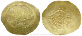 MICHEL VII Ducas (1071-1078), Nomisma histaménon frappé à Constantinople, (Électrum - 4,38 g - 30,8 mm - 6h)
A/ Buste nimbé du Christ de face.
R/ Bu...