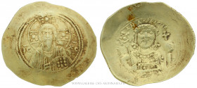 MICHEL VII Ducas (1071-1078), Nomisma histaménon frappé à Constantinople, (Électrum - 4,39 g - 29,7 mm - 6h)
A/ Buste nimbé du Christ de face.
R/ Bu...