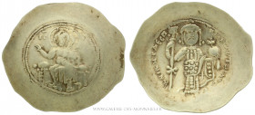 NICÉPHORE III Botaniatès (1078-1081), Nomisma histaménon frappé à Constantinople, (Électrum - 4,24 g - 30,4 mm - 6h)
A/ Le Christ nimbé assis de face...