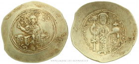 NICÉPHORE III Botaniatès (1078-1081), Nomisma histaménon frappé à Constantinople, (Électrum - 4,37 g - 28,9 mm - 6h)
A/ Le Christ nimbé assis de face...