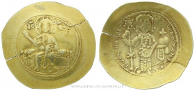 NICÉPHORE III Botaniatès (1078-1081), Nomisma histaménon frappé à Constantinople, (Électrum - 4,05 g - 28,5 mm - 6h)
A/ Le Christ nimbé assis de face...