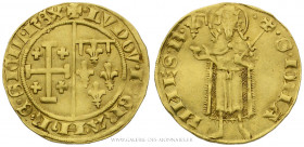 PROVENCE - COMTÉ DE PROVENCE, Louis II (1384-1417), Florin de 12 gros frappé à Tarascon entre 1389 et 1414, (Or - 2,76 g - 21,1 mm - 9h)
A/ + LVDOV. ...