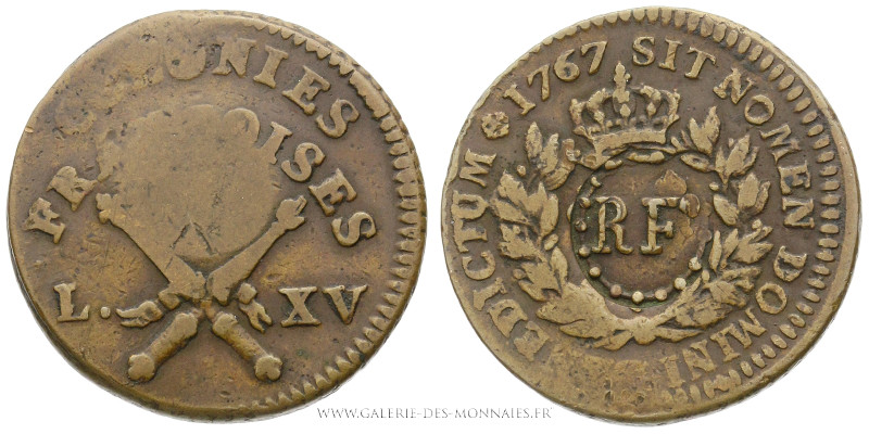 GUADELOUPE, République Française (1793-1804), 1/4 Escalin Sol des Colonies Franç...