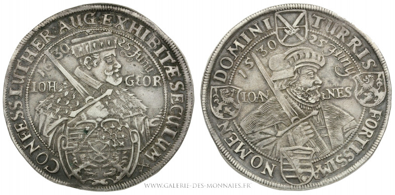 ALLEMAGNE, SAXE - Jean Georges Ier (1616-1656), Thaler 1630 Leipzig, 100e annive...