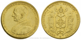 ITALIE, VATICAN - Paul VI (1963-1978), Médaille or Pèlerinage de Paul VI au saint sépulcre de Jérusalem 1964, (Or - 6,99 g - 23,9 mm - 12h)
A/ PAVLVS...