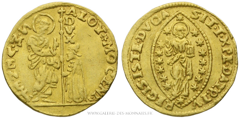 ITALIE, VENISE - Aloïs-Sébastien MOCENIGO (1722-1732), Ducat ou "Zecchino" non d...