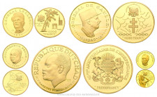 TCHAD, République du Tchad, Coffret de 5 monnaies or Xème anniversaire de l’indépendance du Tchad 1970, (Or - 136,5 g)
1.000 Francs or Commandant LAM...