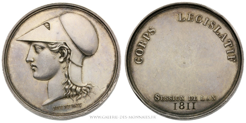 FRANCE, Corps Législatif (1799-1814), Médaille d'identité au Corps Législatif pa...