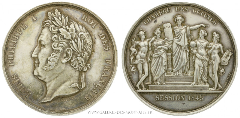 FRANCE, Louis-Philippe Ier (1830-1848), Médaille de la Chambre des députés sessi...