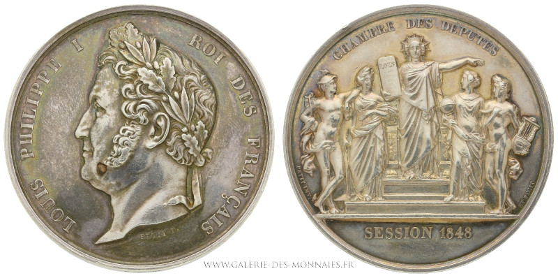 FRANCE, Louis-Philippe Ier (1830-1848), Médaille de la Chambre des députés sessi...