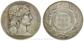 FRANCE, Troisième République (1871-1940), Médaille de la conférence interparlementaire de Paris 1900, par Dupuis et Dubois, (Argent - 66,93 g - 50,3 m...