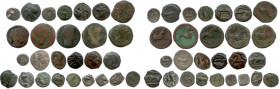 GAULE 
Vingt-sept monnaies gauloises en argent (7 deniers, drachme, statère) et en bronze (20) : 
Aedui (Autun), Bituriges Cubi (Bourges), Carnutes (C...