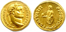 MAXIMIEN HERCULE Marcus Aurelius Valerius Maximianus empereur d'occident 
1er avril 286 - janvier 310
MAXIMIANVS AVGVSTVS. Sa tête laurée. R./ CONSVL ...
