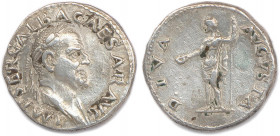 GALBA Servius Sulpicius Galba 8 juin 68 - 15 janvier 69
IMP SER GALBA CAESAR AVG. Son buste lauré, légèrement drapé. 
R/. DIVA AVGVSTA. Livia debout d...