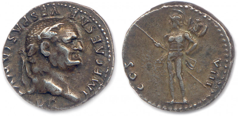 VESPASIEN Titus Flavius Vespasianus 
22 décembre 69 - 23 juin 79
IMP CAESAR VESP...
