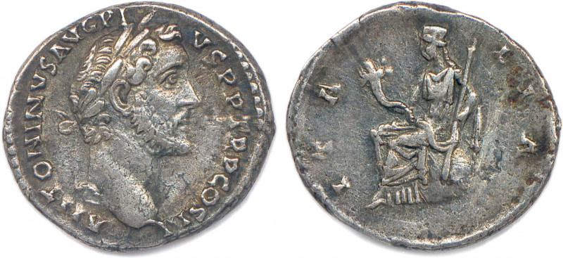 ANTONIN LE PIEUX Titus Aurelius Antoninus 138-161
ANTONINVS AVG PIVS P P TR P CO...