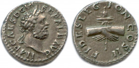 ALBINUS Decimus Clodius Albinus Usurpateur 
et Empereur gallo-romain janvier 193 - février 197
IMP CAES D CLO SEP ALB AVG. Sa tête laurée à droite. 
R...