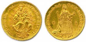 AUTRICHE - HONGRIE - MARIE-THÉRÈSE d'Autriche 
20 octobre 1740 - 29 novembre 1780
Double-ducat d'or 1765 K-B = Kremnitz. (6,98 g) ♦ Fr 179
Flan sablé....