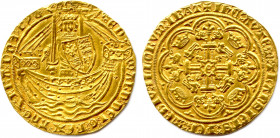 GRANDE-BRETAGNE - ÉDOUARD III
1er février 1327 - 21 juin 1377
°EDWARDx DEIx Gx REXx AnGLx FRAx DnSx hYBx  '. (Édouard, par la grâce de Dieu, roi de ...