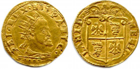 ITALIE - MILAN - PHILIPPE II d'Espagne 
Fils de Charles Quint 
11 octobre 1540 - 13 septembre 1598
PHI.REX.HISPA.ET.C. Son buste radié. Dessous, date....