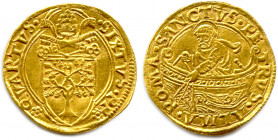 ITALIE - VATICAN - SIXTE IV Francesco della Rovere 
9 août 1471 - 2 août 1484
SIXTVS. PP { - { QVARTVS. Armoiries de Sixte IV sous une tiare pontifica...