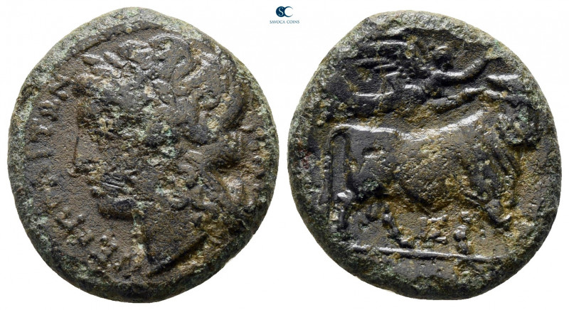 Campania. Neapolis circa 270-225 BC. 
Bronze Æ

20 mm, 5,35 g



very fin...