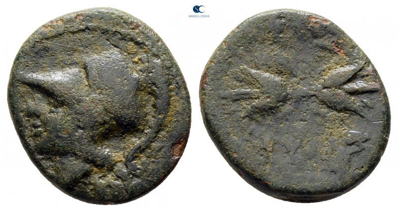 Sicily. Syracuse circa 305-295 BC. 
Bronze Æ

13 mm, 1,67 g



nearly ver...