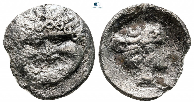 Macedon. Neapolis circa 425-350 BC. 
Hemidrachm AR

13 mm, 1,47 g



fine