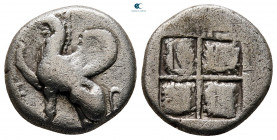 Thrace. Abdera circa 492-470 BC. Drachm AR