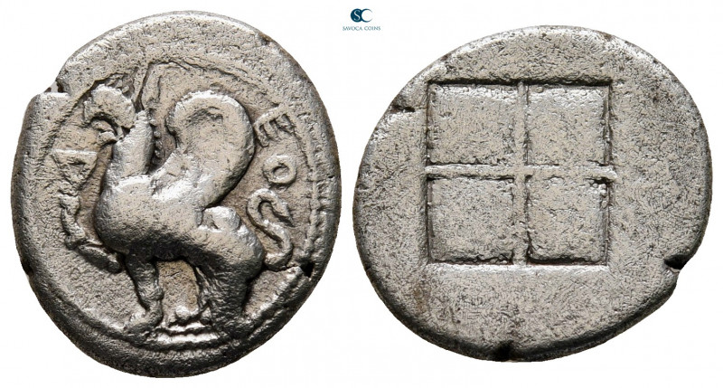 Thrace. Abdera circa 492-470 BC. 
Drachm AR

16 mm, 3,33 g



very fine