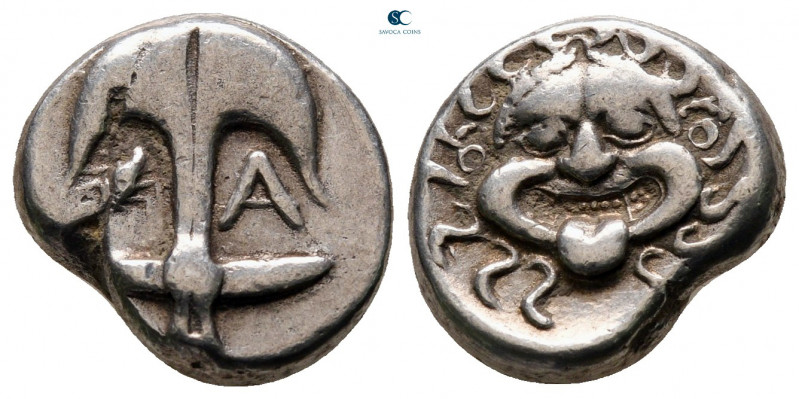 Thrace. Apollonia Pontica circa 480-450 BC. 
Drachm AR

12 mm, 3,62 g



...