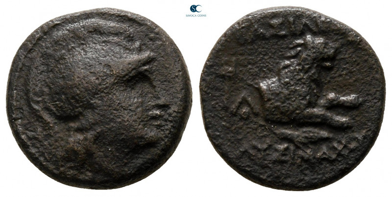 Kings of Thrace. Uncertain mint. Macedonian. Lysimachos 305-281 BC. 
Bronze Æ
...