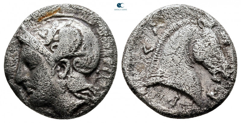 Thessaly. Pharsalos circa 425-350 BC. 
Hemidrachm AR

14 mm, 2,57 g



ne...