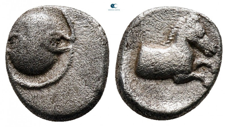 Boeotia. Tanagra circa 400-300 BC. 
Obol AR

9 mm, 0,94 g



very fine