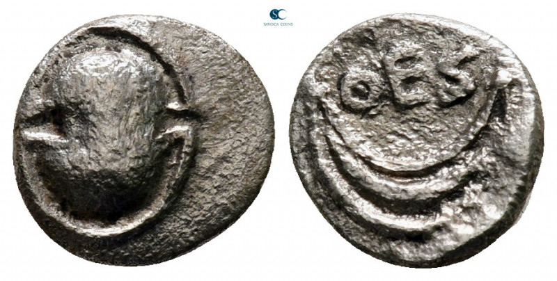 Boeotia. Thespiae circa 400-300 BC. 
Obol AR

8 mm, 0,66 g



very fine